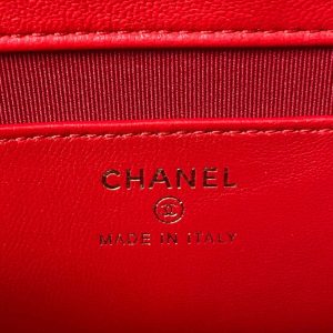 chanel ap3484 clutch with chain shiny lambskin gold tone metal red 008 luxibags.ru .jpg