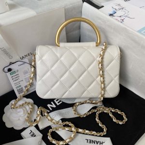 chanel ap3484 clutch with chain shiny lambskin gold tone metal white 002 luxibags.ru .jpg