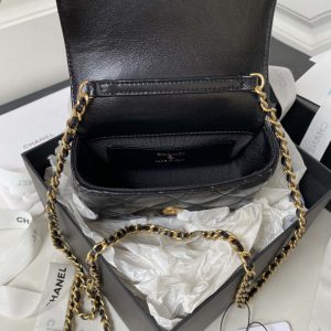 chanel ap3485 clutch with chain shiny lambskin gold tone metal black 007 luxibags.ru .jpg