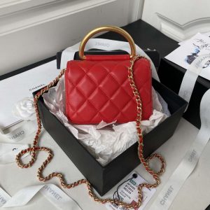 chanel ap3485 clutch with chain shiny lambskin gold tone metal red 002 luxibags.ru .jpg