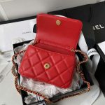 chanel ap3485 clutch with chain shiny lambskin gold tone metal red 008 luxibags.ru .jpg