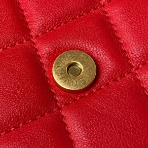 chanel ap3485 clutch with chain shiny lambskin gold tone metal red 009 luxibags.ru .jpg