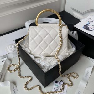 chanel ap3485 clutch with chain shiny lambskin gold tone metal white 002 luxibags.ru .jpg