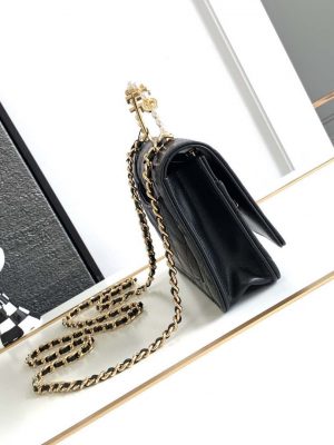 chanel ap3504 woc wallet on chain lambskin imitation pearls strass gold black 002 luxibags.ru .jpg