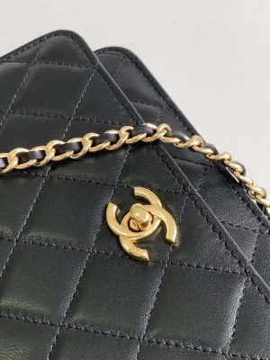 chanel ap3504 woc wallet on chain lambskin imitation pearls strass gold black 005 luxibags.ru .jpg