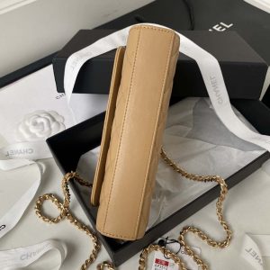 chanel ap3512 flap phone holder with chain lambskin imitation pearls enamel gold apricot 007 luxibags.ru .jpg