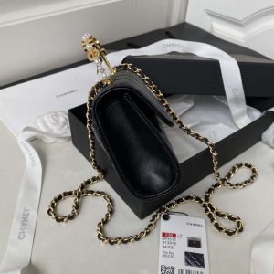 chanel ap3512 flap phone holder with chain lambskin imitation pearls enamel gold black 005 luxibags.ru .jpg