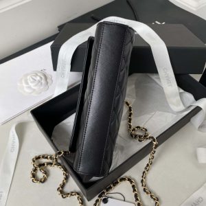 chanel ap3512 flap phone holder with chain lambskin imitation pearls enamel gold black 006 luxibags.ru .jpg