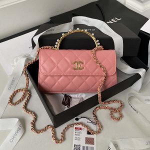 chanel ap3512 flap phone holder with chain lambskin imitation pearls enamel gold pink 001 luxibags.ru .jpg