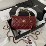 chanel ap3512 flap phone holder with chain lambskin imitation pearls enamel gold wine red 001 luxibags.ru .jpg