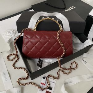 chanel ap3512 flap phone holder with chain lambskin imitation pearls enamel gold wine red 002 luxibags.ru .jpg