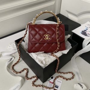 chanel ap3513 woc clutch with chain lambskin imitation pearls enamel gold wine red 001 luxibags.ru .jpg