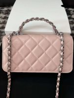 chanel ap3566 clutch with chain pink shiny crumpled calfskin strass ruthenium finish metal 04 luxibags.ru .jpg