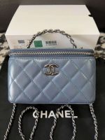 chanel ap3593 shiny crumpled calfskin strass ruthenium finish metal blue 01 luxibags.ru .jpg