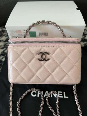 chanel ap3593 shiny crumpled calfskin strass ruthenium finish metal pink 01 luxibags.ru .jpg