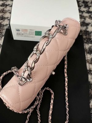 chanel ap3645 woc wallet on chain pink shiny crumpled calfskin strass ruthenium finish metal 03 luxibags.ru .jpg