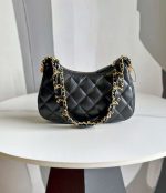 chanel ap3647 23k small hobo bag lambskin gold metal black 004 luxibags.ru .jpg
