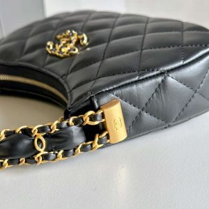 chanel ap3647 23k small hobo bag lambskin gold metal black 007 luxibags.ru .jpg