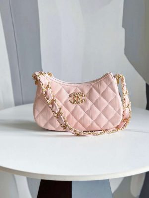 chanel ap3647 23k small hobo bag lambskin gold metal pink 001 luxibags.ru .jpg