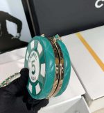 chanel ap3704 clutch with chain lambskin enamel gold tone metal green white 005 luxibags.ru .jpg