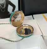 chanel ap3704 clutch with chain lambskin enamel gold tone metal green white 009 luxibags.ru .jpg