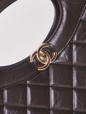 chanel as1010 31 larage shopping bag shiny lambskin dark brown 002 luxibags.ru .jpg