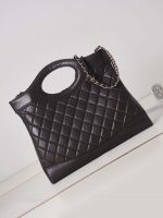 chanel as1010 31 larage shopping bag shiny lambskin dark brown 005 luxibags.ru .jpg