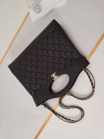 chanel as1010 31 larage shopping bag shiny lambskin dark brown 006 luxibags.ru .jpg