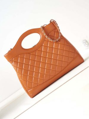 chanel as1010 31 larage shopping bag shiny lambskin light orange 004 luxibags.ru .jpg