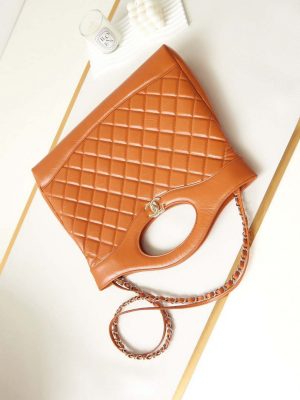 chanel as1010 31 larage shopping bag shiny lambskin light orange 007 luxibags.ru .jpg