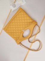 chanel as1010 31 larage shopping bag shiny lambskin yellow 007 luxibags.ru .jpg