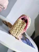 chanel as1115 small flap bag raffia 18cm beige pink 003 luxibags.ru .jpg
