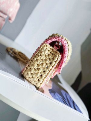 chanel as1115 small flap bag raffia 18cm beige pink 003 luxibags.ru .jpg