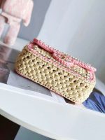 chanel as1115 small flap bag raffia 18cm beige pink 004 luxibags.ru .jpg
