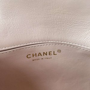 chanel as1115 small flap bag satin fabric pink 007 luxibags.ru .jpg