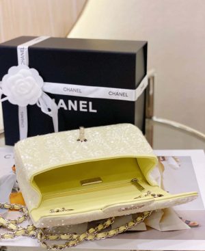 chanel as1116 samll flap sequin bag sparkling bingbing 20cm beige 007 luxibags.ru .jpg