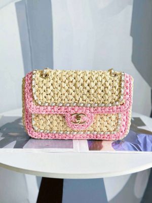 chanel as1116 small flap bag raffia a69900 beige pink 001 luxibags.ru .jpg