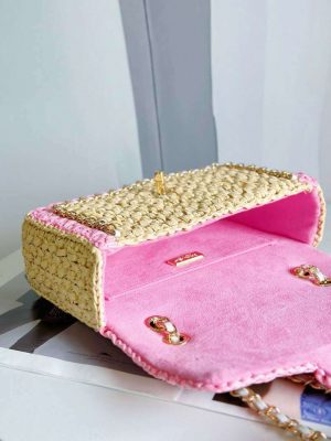 chanel as1116 small flap bag raffia a69900 beige pink 005 luxibags.ru .jpg