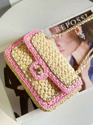 chanel as1116 small flap bag raffia a69900 beige pink 009 luxibags.ru .jpg