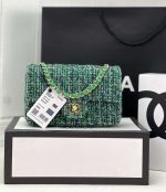 chanel as1116 small flap bag woolen a69900 green 001 luxibags.ru .jpg