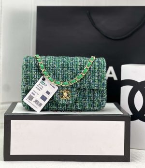 chanel as1116 small flap bag woolen a69900 green 001 luxibags.ru .jpg