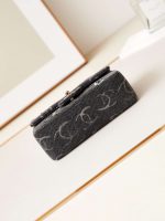 chanel as1119 small flap classic handbag black denim beaded sequin bag 006 luxibags.ru .jpg