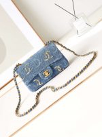 chanel as1119 small flap classic handbag blue denim beaded sequin bag 001 luxibags.ru .jpg