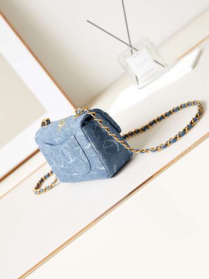 chanel as1119 small flap classic handbag blue denim beaded sequin bag 005 luxibags.ru .jpg