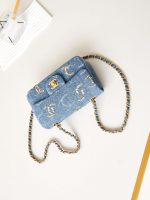 chanel as1119 small flap classic handbag blue denim beaded sequin bag 007 luxibags.ru .jpg