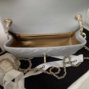 chanel as1787 mini flap bag football lambskin gray gold 007 luxibags.ru .jpg