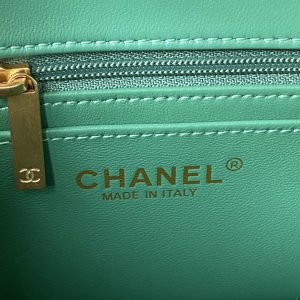 chanel as1787 mini flap bag football lambskin green gold 008 luxibags.ru .jpg