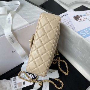 chanel as1787 mini flap bag lambskin light yellow gold 006 luxibags.ru .jpg