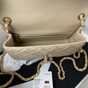 chanel as1787 mini flap bag lambskin light yellow gold 007 luxibags.ru .jpg