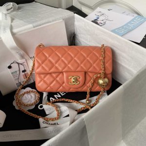 chanel as1787 mini flap bag lambskin orange gold 001 luxibags.ru .jpg